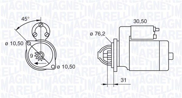 MAGNETI MARELLI starteris 063521150350